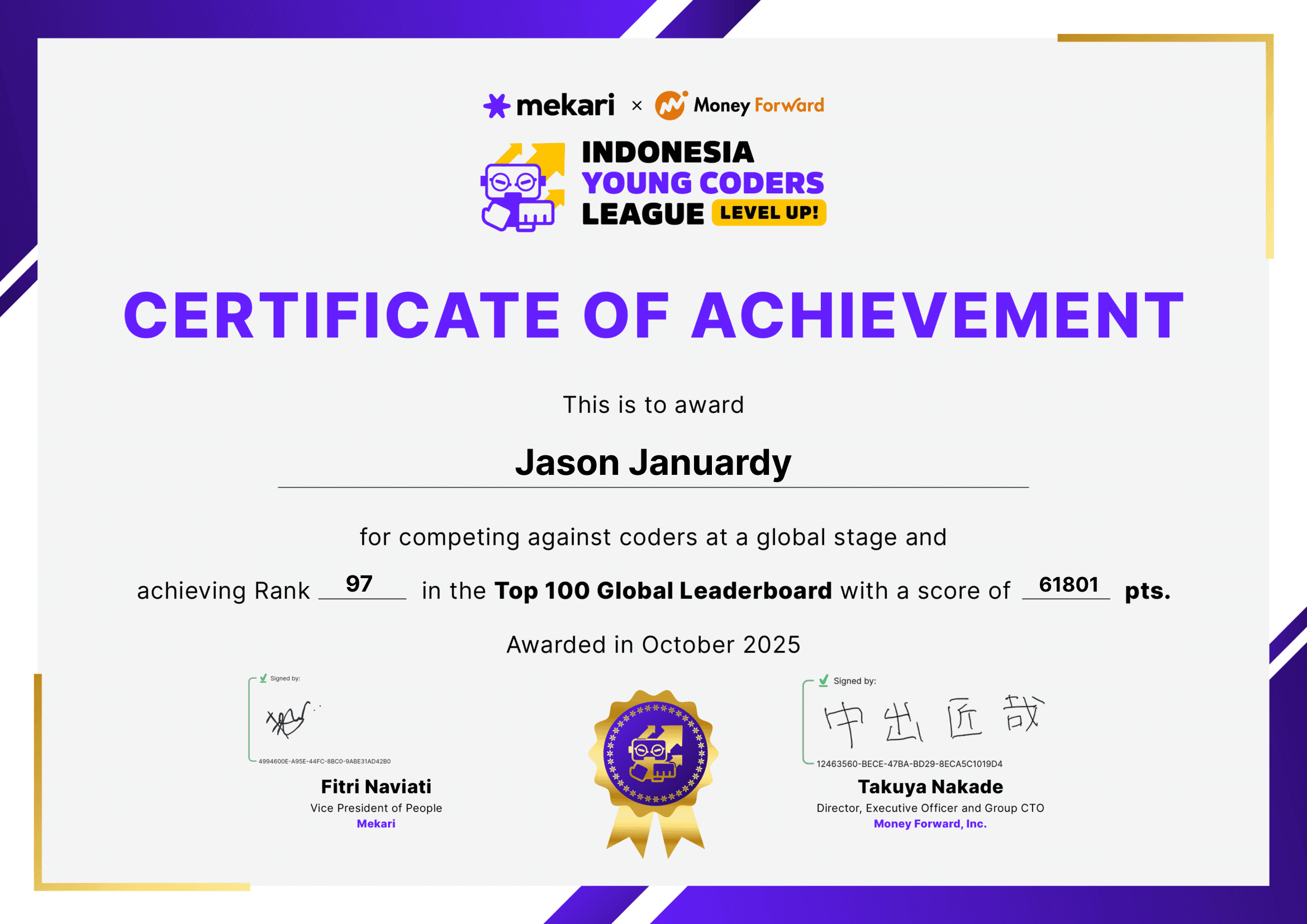 Indonesia Young Coders League: Level Up! — Global Edition 