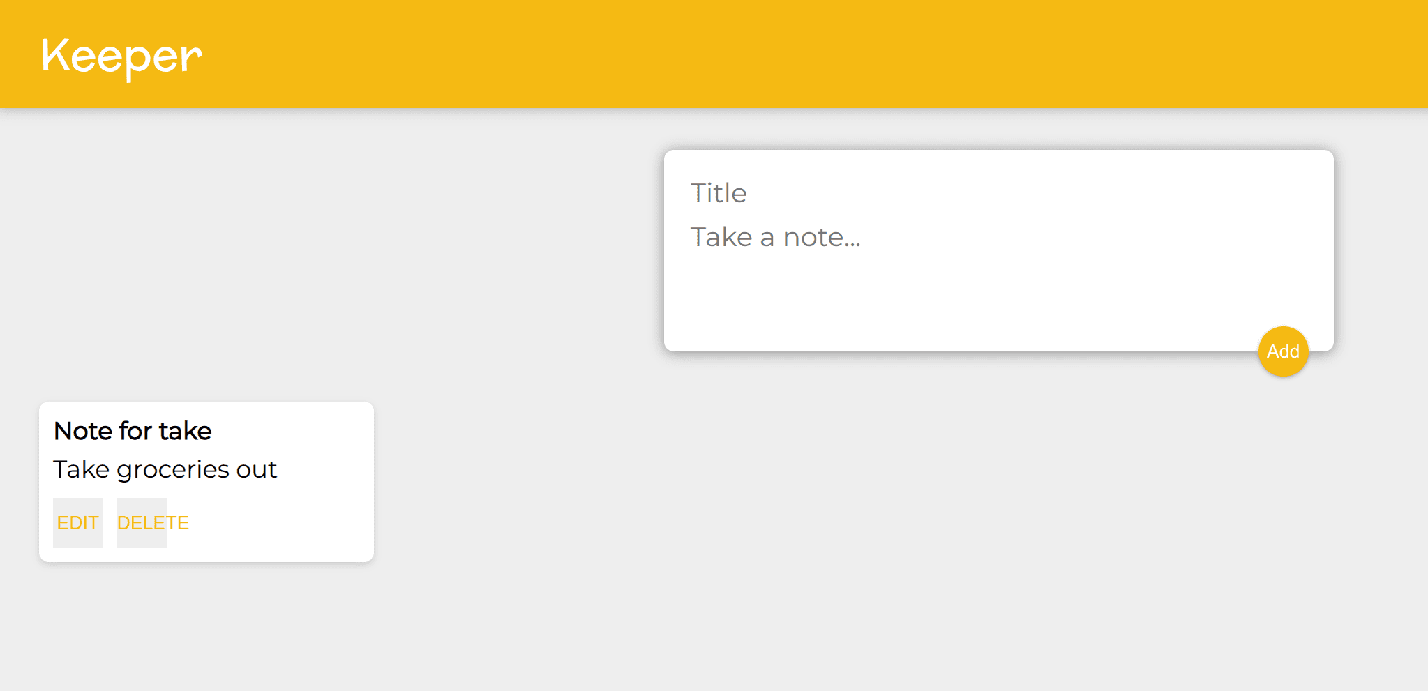 Keeper App